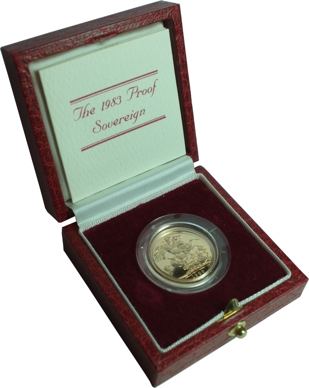 Gold Proof 1983 Sovereign Boxed