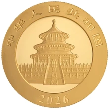 Moneda Panda Chino de Oro 30 g 2026