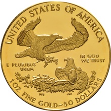 Águila Estadounidense Proof de 1oz de Oro 1986