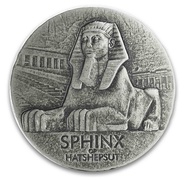 Moneda de plata de 5 onzas en caja (Año 2019) Esfinge de Hatshepsut