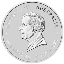Moneda de Plata de 5 oz Año de la Serpiente de Perth Mint 2025