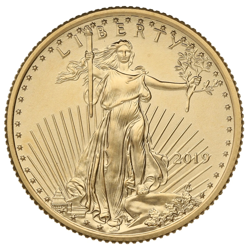 Moneda American Eagle de Oro de 1/4 oz 2019