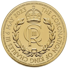 Moneda de Oro de una onza de £100 de la Coronación de 2023