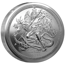 Moneda Ángel de la Isla de Man de Plata de 1 oz 2024