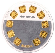 Paquete Heraeus MultiDisco de 10 x 1g de Oro