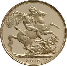Moneda Soberano de Oro Proof 2015 en Caja Original