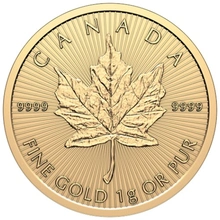 MapleGram 2026 25 x Monedas de oro de 1 g
