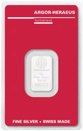 Lingote de Plata de 5 g Argor-Heraeus