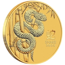 Moneda Oro 1/4 oz Perth Mint 2025 Año de la Serpiente