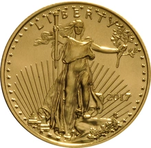 Moneda American Eagle de Oro de 1/4 oz 2017