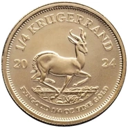 Moneda Krugerrand de 1/4 oz de Oro 2024