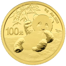 Moneda Panda Chino de Oro de 8 g 2020