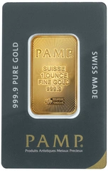 Lingote de Oro de 1 oz PAMP