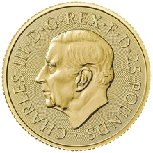 Moneda Bestias de Tudor Dragón de Oro de 1/4 oz 2024