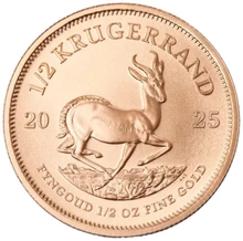 Moneda Krugerrand de 1/2 oz de Oro 2025