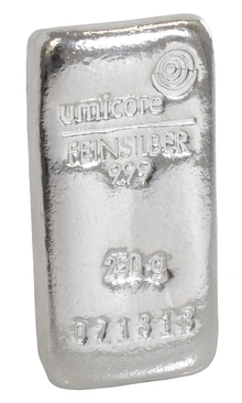Lingote de Plata de 250 g Umicore