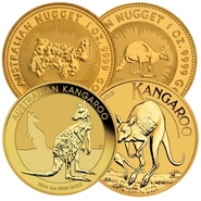 Moneda Nugget/Canguro Australiano de Oro de 1 oz (de Nuestra Elección)