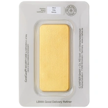Lingote de Oro de 500 g C. Hafner Fundido