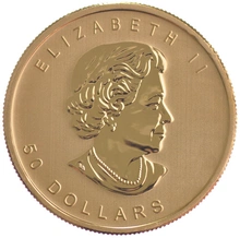 Maple Leaf Canadiense de 1 oz de Oro (de Nuestra Elección)