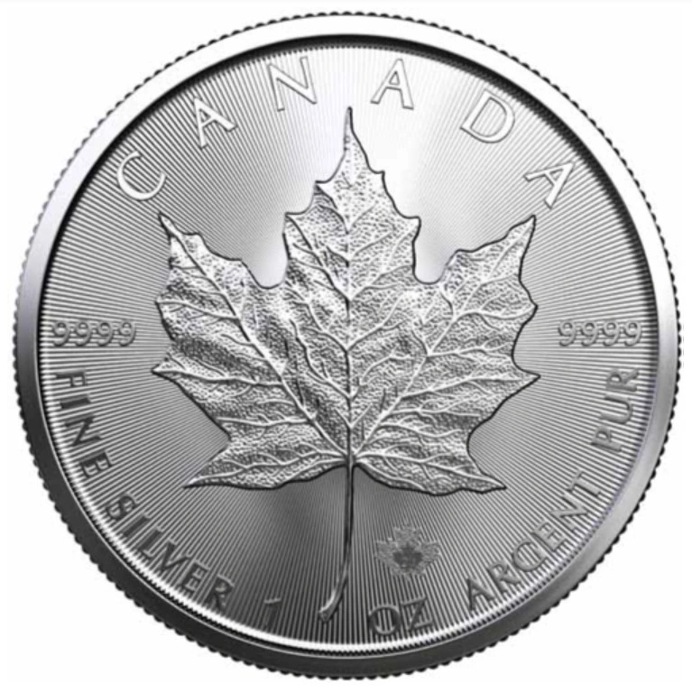 Maple Leaf Canadiense de 1 oz de Plata 2023