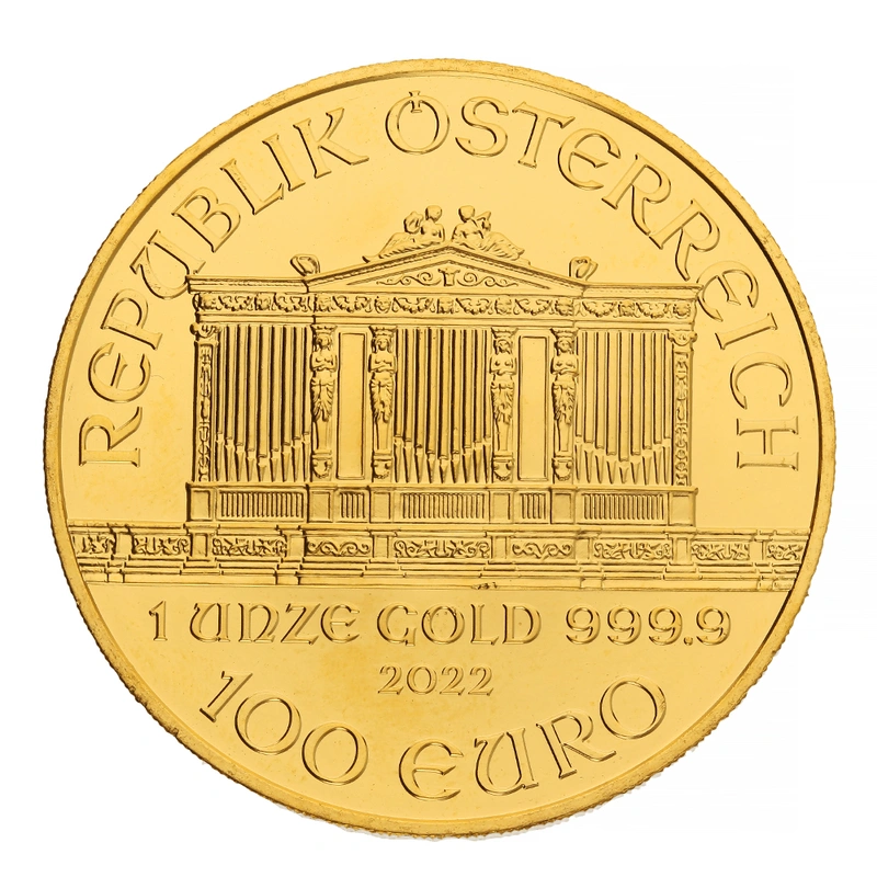 Moneda Filarmónica Viena de Oro de 1 oz 2022
