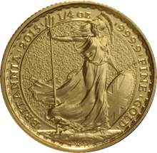 Britannia de 1/4oz de Oro 2015