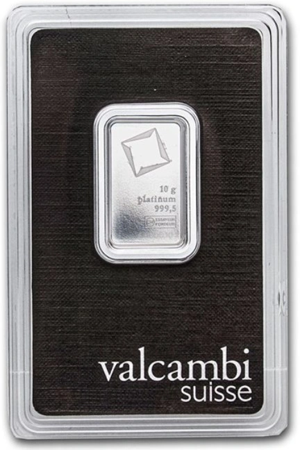 Lingote de Platino de 10 g Valcambi