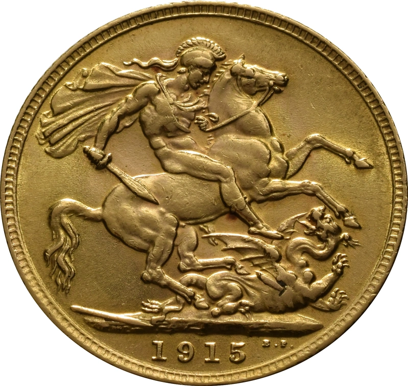 Moneda Soberano de Oro 1915 Jorge V (L)