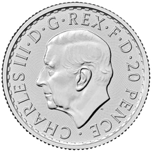 Moneda Britannia de Plata de Décimo de Onza 2025