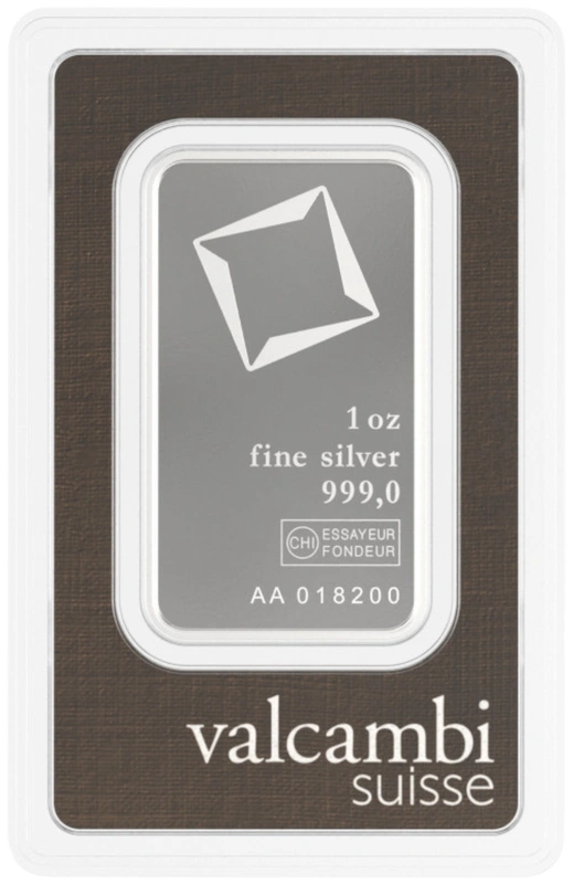 Valcambi 1oz Silver Bar