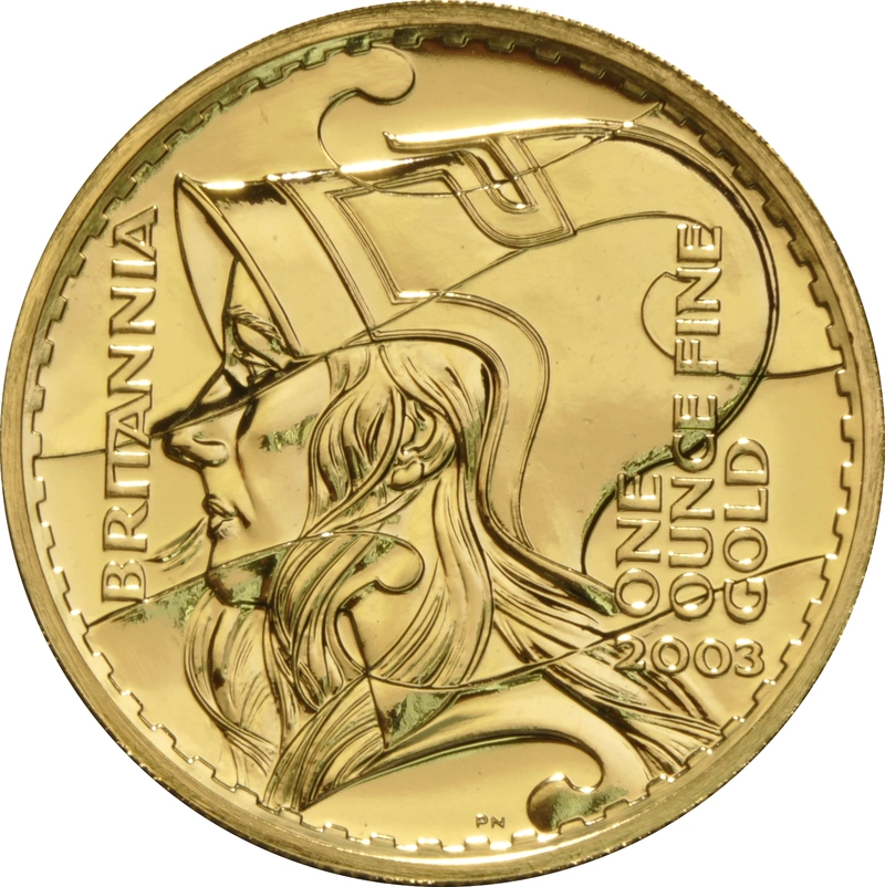 Moneda Britannia de Oro de 1 oz 2003