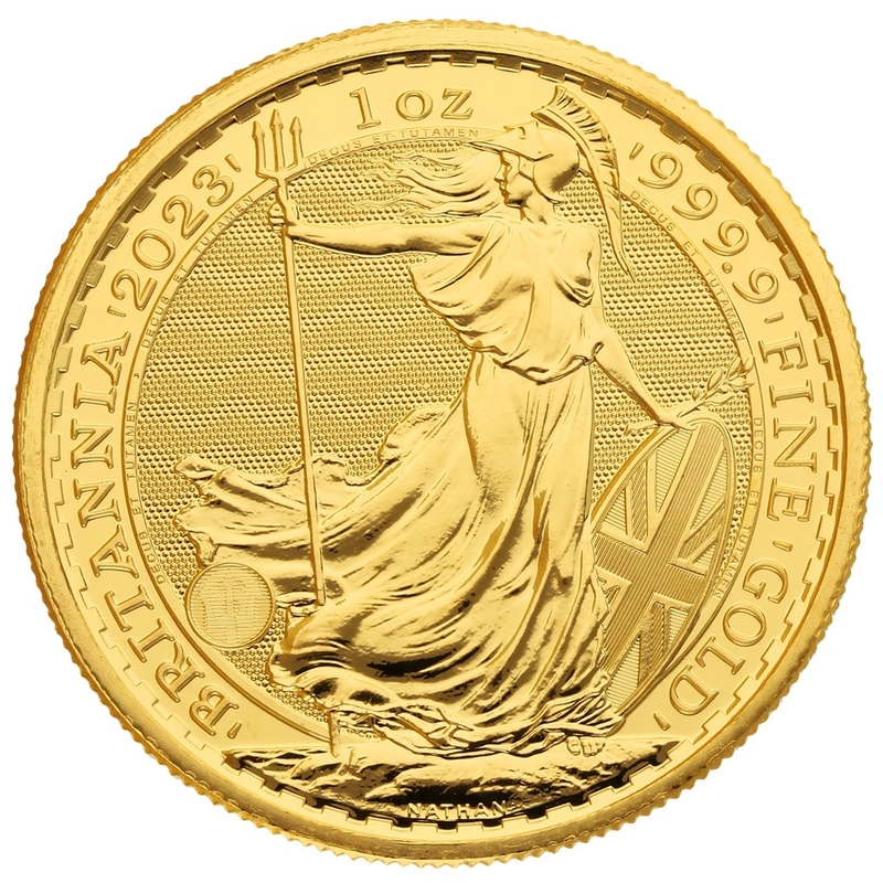 Moneda Britannia de Oro de 1 oz 2023 Isabel II