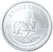 Moneda Krugerrand de 1 oz de Plata 2025