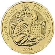 Tudor Dragon - Tudor Beasts 1 oz Moneda de Oro 2024
