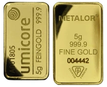 Lingote de Oro de 5 g Segunda Mano