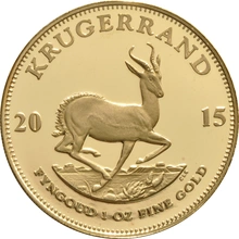 Moneda Krugerrand de Oro de 1 oz Proof 2015