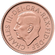 Moneda Soberano de Oro Rey Carlos III