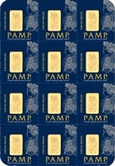 Paquete de Lingotes Acuñados PAMP Multigramo de 12g de Oro