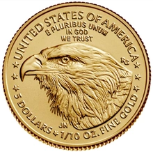 Moneda American Eagle de Oro de 1/10 oz 2023