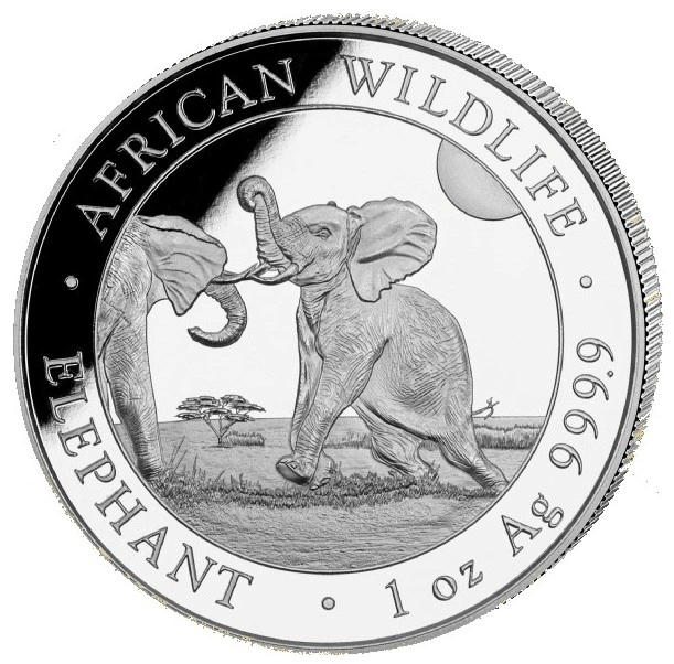 Moneda Plata 1 oz Elefante Somalí 2024
