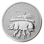 Royal Mint 1 oz de Plata - 2019 Año del Cerdo