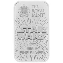 Lingote de Plata de 1 oz de la Guerra de las Galaxias Lado de la Luz
