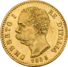 Moneda 20 Liras Italianas - Humberto I