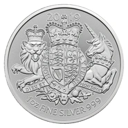 Moneda Escudo de Armas Real de Plata de 1 oz 2019