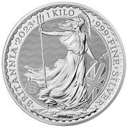 Moneda Britannia de Plata de 1 kg 2023 (Rey)