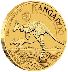 Moneda Canguro Australiano de Oro de 1/10 oz 2026