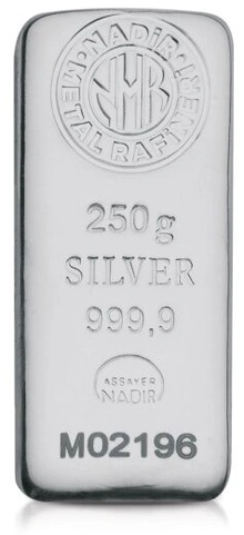 Lingote de Plata de 250 g Nadir