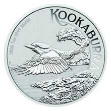 Moneda de plata australiana Kookaburra 2026 de 1 oz