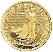 Moneda Britannia de Oro de 1/2 onza 2023 Carlos III