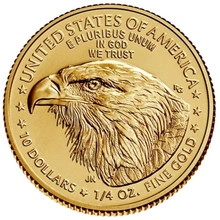 Moneda American Eagle de Oro de 1/4 oz 2022